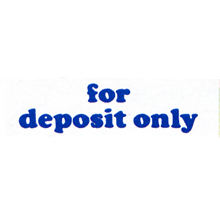 1333 - FOR DEPOSIT ONLY